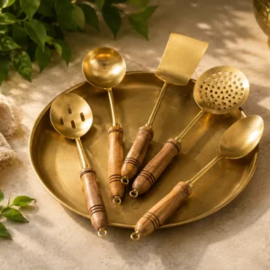 Brass Ladle Set – Traditional, Durable & Elegant Kitchen Essential