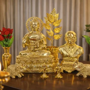golden buddha and ambedkar shrine (1)