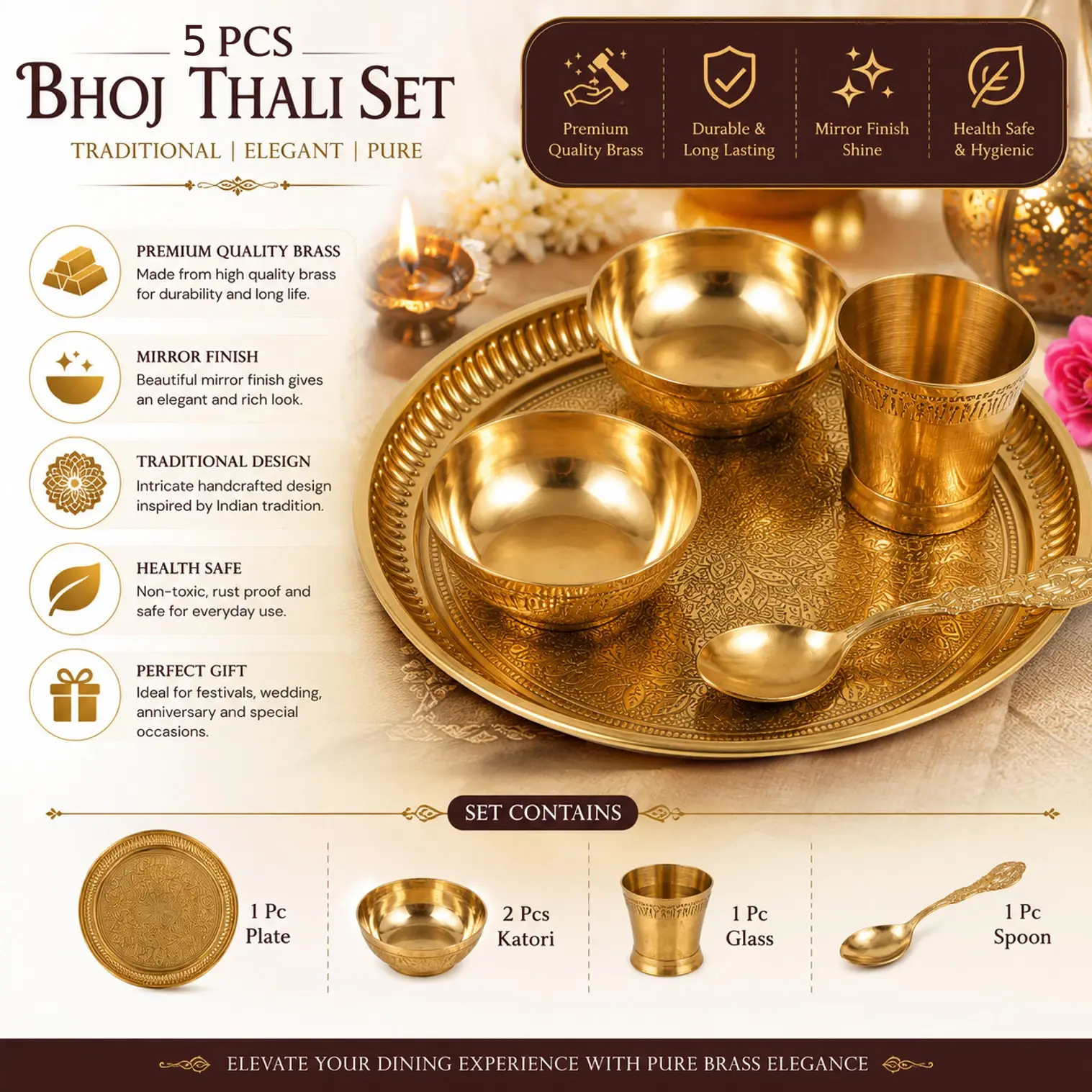 yes brass bhoj thali set with 2 katori glass spoon for pooja and original imahpkmfbx9gtacy (1) (1) yes brass bhoj thali set with 2 katori glass spoon for pooja and original imahpkmfbx9gtacy (1) (1)