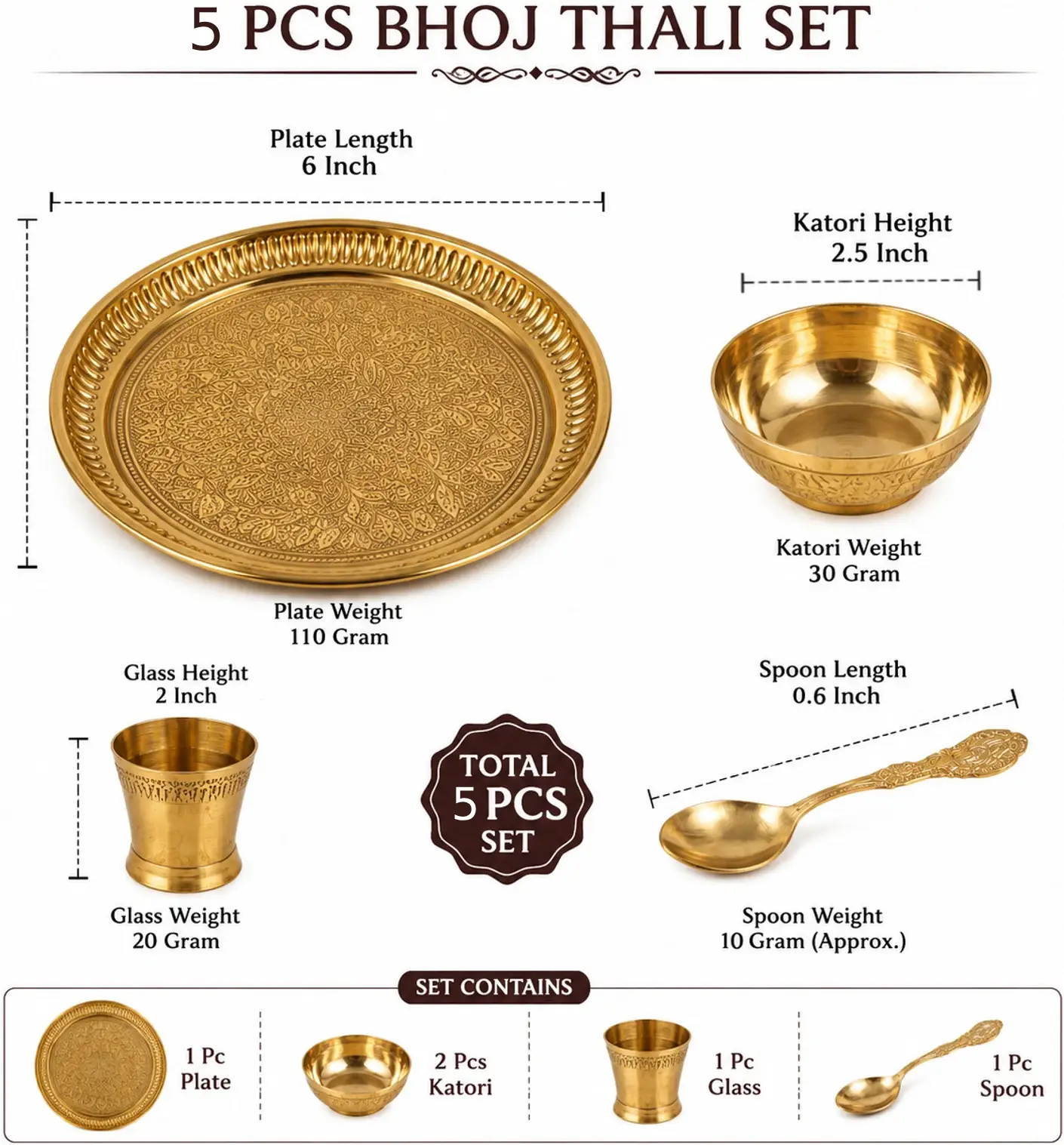 yes brass bhoj thali set with 2 katori glass spoon for pooja and original imahpkmfsabadqp9 (1) yes brass bhoj thali set with 2 katori glass spoon for pooja and original imahpkmfsabadqp9 (1)